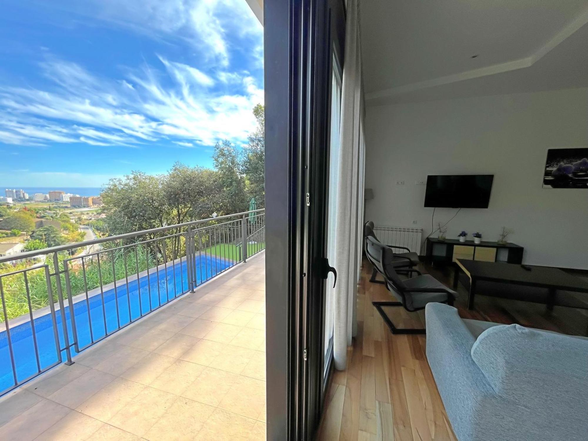 De Lujo Con Vistas Al Mar Y Piscina Privada Santa Susanna